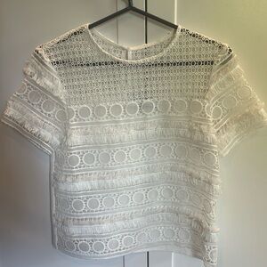 Endless Rose white top size XS. EUC excellent used condition